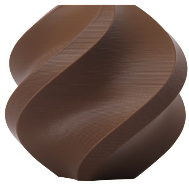 Bambu PLA Basic 3D列印線材, 1個, 可可棕 COCOA BROWN,內含卷盤, 可可棕
