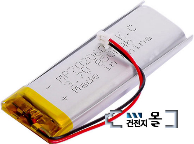 맥스파워 리튬폴리머 MP702060P 충전용 건전지 (3.7V 850mAh) C51021RB (KC인증제품), 1개, 1개입