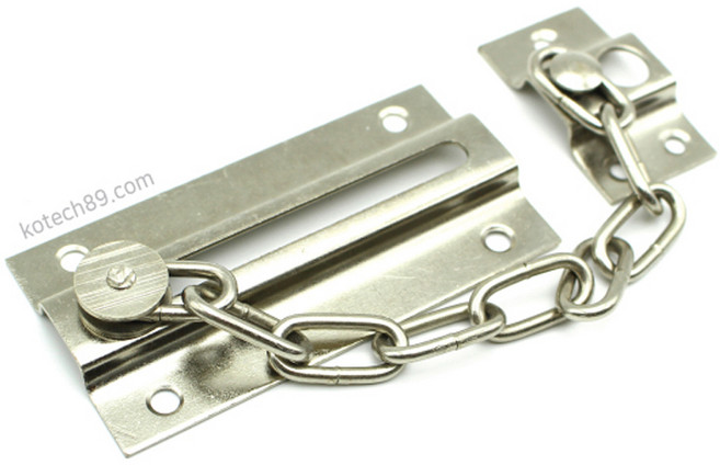 체인 안전고리 잠금장치 문잠금 장치 방범, 1개