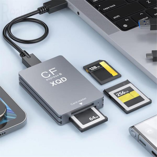 10Gbps XQDSD 메모리 카드 리더 지원 썬더볼트 34 포트 3-in-1 CFexpress Type B 어댑터(Windows XPVista용, 01 China Mainland