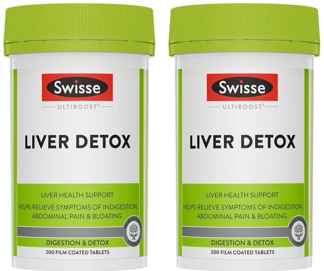 스위스 울티부스트 리버 디톡스 필름코팅 타블렛, 200정, 2개 - 쿠팡