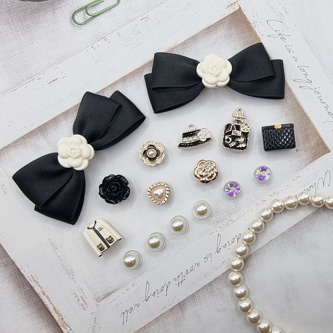 에떼리본 동백리본 럭셔리 신발악세사리 파츠세트 16P/ 20P B52