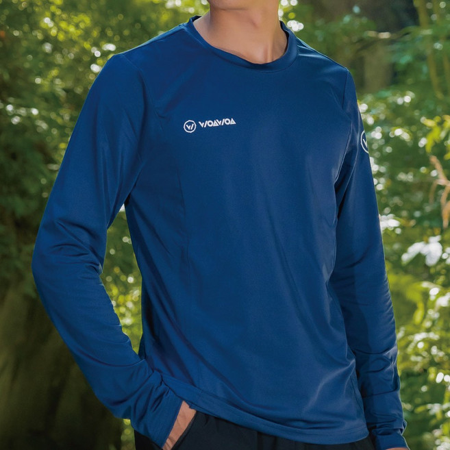 WOAWOA 涼感排汗衫長袖 登山衣 防曬衣