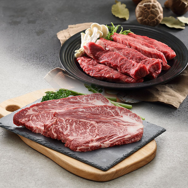 [작심밀도]농협안심한우 1++ 등심200g + 특수부위200g (치마 업진 中 랜덤) 냉장, 단품