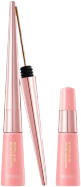 네오젠더마로지 엑스트라 슬림 메탈 마스카라 본품 6ml + 리필 6ml 기획세트, BLACK 검정, 4개