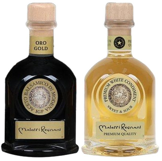 [두에비토리에]말레티레냐니 발사믹 오로 골드 250ml + 화이트PQ 250ml 세트, 1개