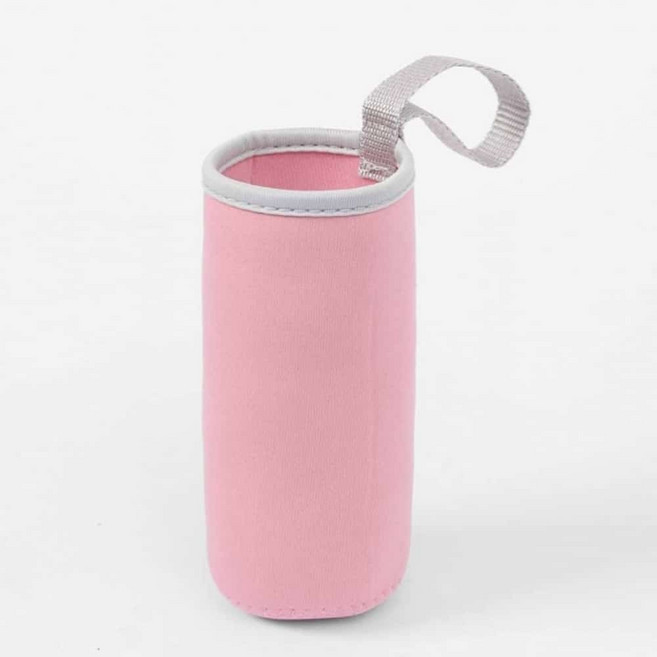 2P 연핑크 360ml 보온병파우치 물통커버 손잡이텀블러가방