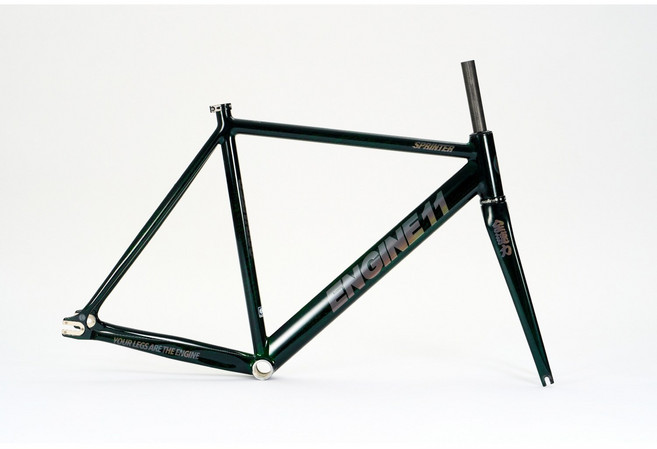 2025 엔진11 스프린터 그린 웨이브 픽시 자전거 프레임 세트 몸통 알루미늄 프렘셋, 1개