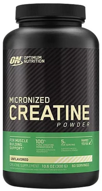 옵티멈뉴트리션 미분화 크레아틴 분말 무맛 300g(10.6oz), 300g, 1개 - 쿠팡