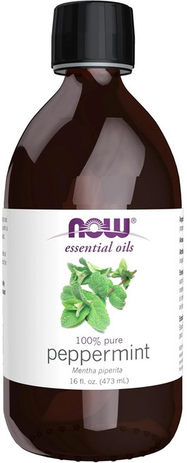 나우푸드 퓨어 페퍼민트 에센셜 오일, 473ml, 1개