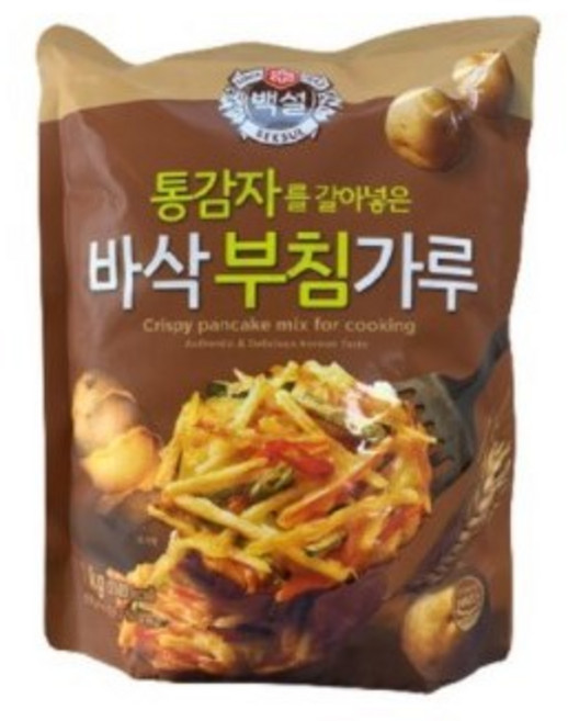 CJ제일제당 통감자를 갈아 넣은 바삭부침가루, 1kg, 4개