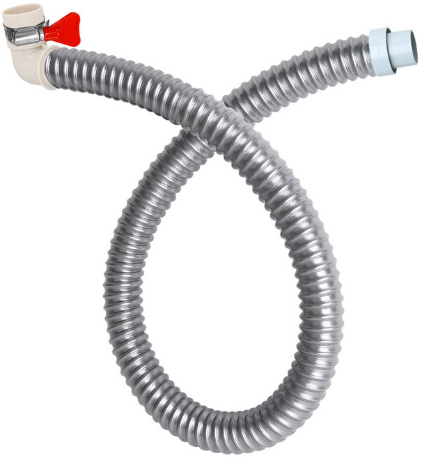 와이넷 실버라인일자배수호스 실버라인엘보배수호스 1.5M 2M 3M 통돌이 세탁기 배수호스 교체 스텐레스 호스밴드 배수구호스, 04.실버라인엘보배수호스1.5M, 1개