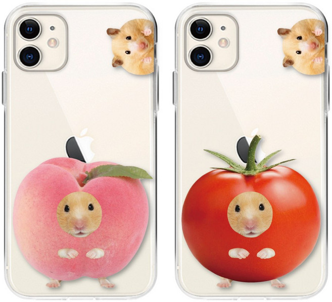 병맛 햄찌 햄스터 토마토 복숭아 폰케이스 아이폰 갤럭시 투명 젤리 케이스