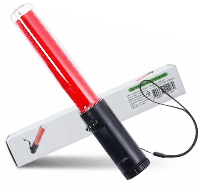 틴코어 led 경광봉 안전 신호 주차 수신호 경광등 교통 자석, 1개