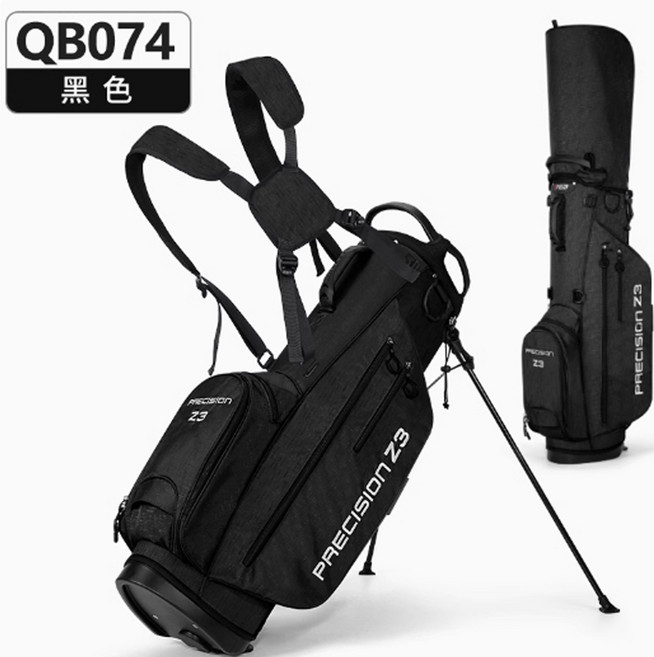 PGM QB074 高爾夫球袋 站立式, QB074尼龍支架球包 黑色藍