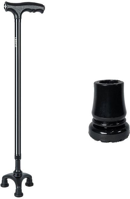 라니핏 기능성 LED라이트 노인지팡이, 1개, [베이직] 회전형 3발