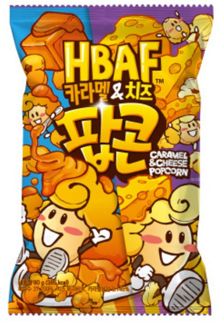 바프 카라멜치즈맛 팝콘, 80g, 7개