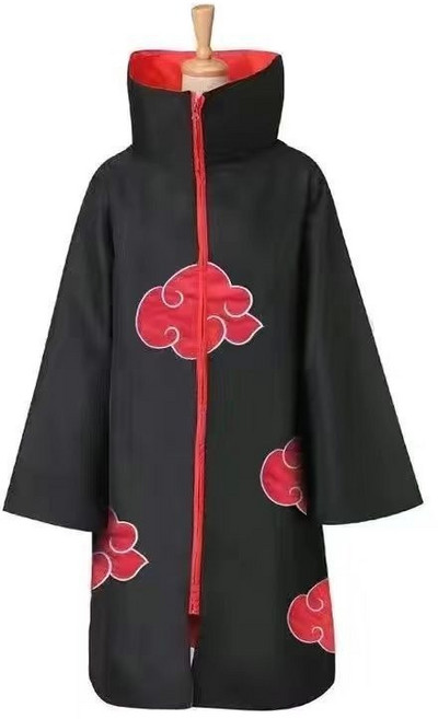 廢物專賣店 火影忍者曉組織長袍 萬聖節聖誕節成人角色扮演服飾