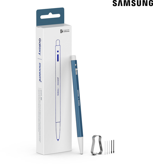 삼성 정품 모나미 153 S펜 터치펜 + 별다섯 펜촉, 데님블루, 1개