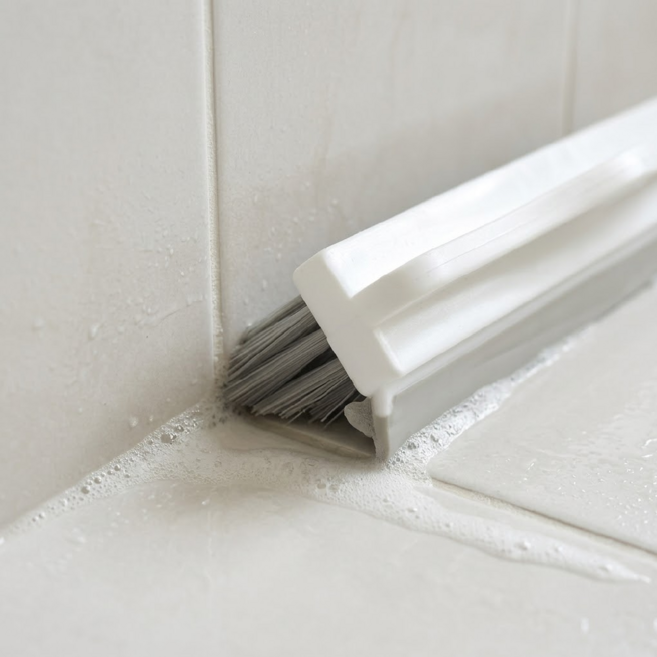 살림생각 모서리 틈새 구석 화장실 2in1 청소솔, 2개, 화이트