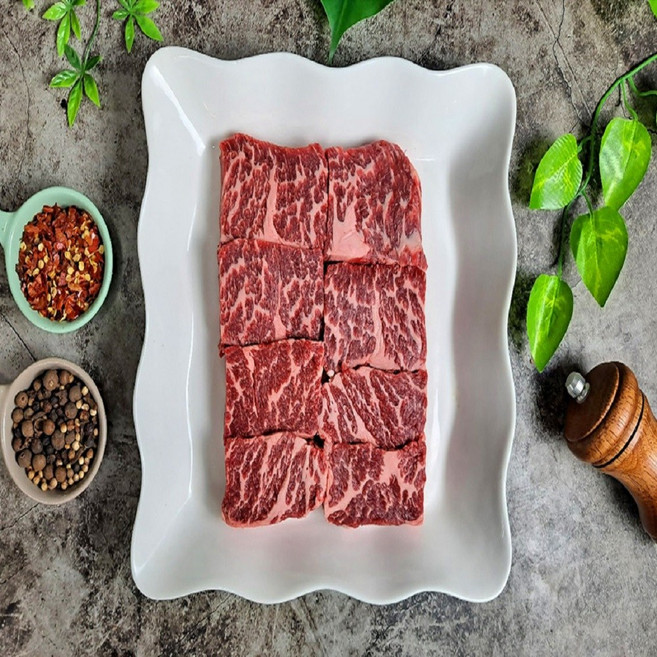 미국산 쇠고기 냉장 살치살 스테이크 구이용 1.5cm두께 500g, 1개