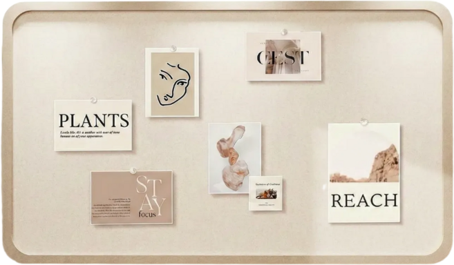 고오 부착식 무타공 벽면 보드판