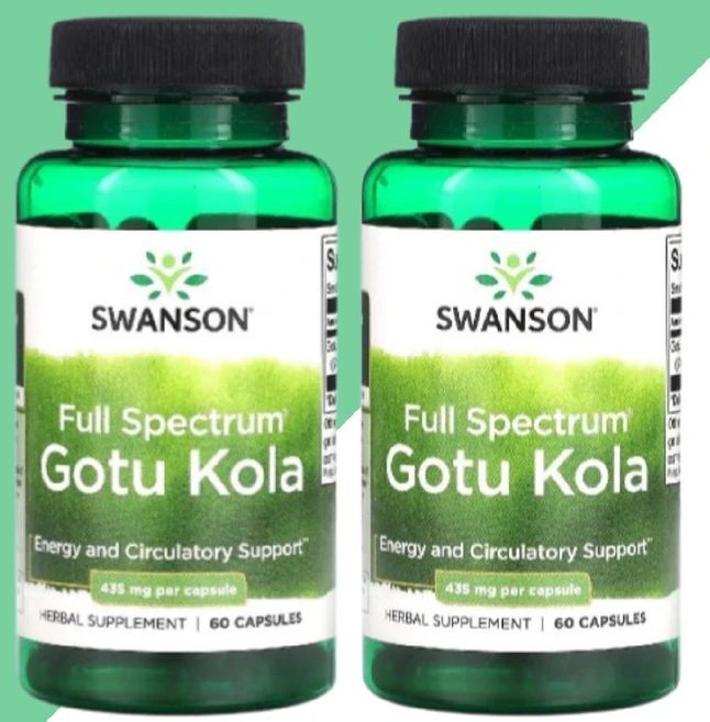 스완슨 풀스펙트럼 고투콜라 435mg 캡슐 60정, 2개 - 쿠팡