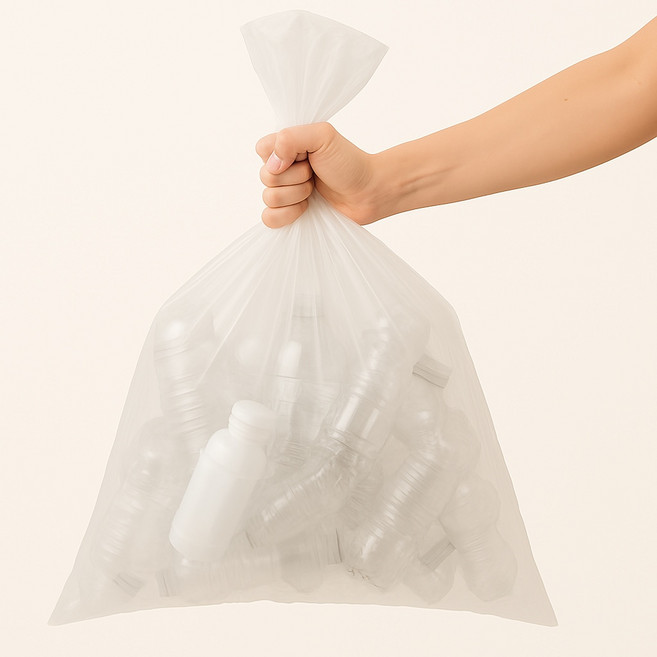 [착한비닐] 분리수거 재활용 쓰레기 비닐봉투 150리터, 30개, 150L