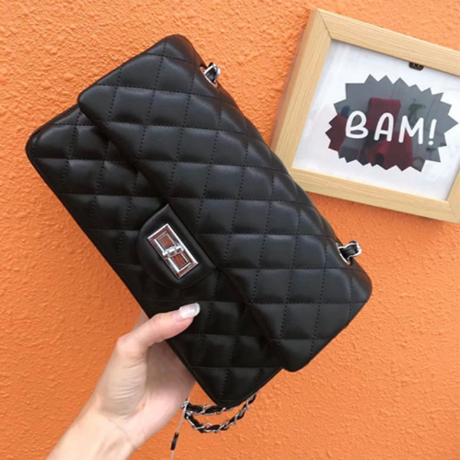 보보앤코 키라퀼팅백 체인 퀼팅 스퀘어 사각 (미디움) (4color)