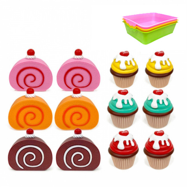 소프트 롤케익 & 컵케익세트 12pcs, 1개