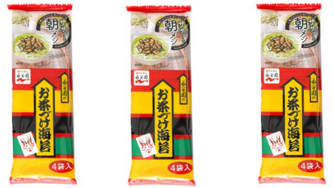 나가타니엔 김맛 오차즈케 밥위에 뿌려먹는 후리가케, 24g, 3개