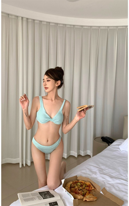 트위스트 비키니 수영복, 민트