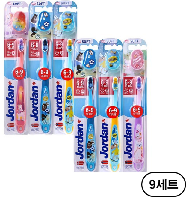 조르단 스텝 3단계 어린이 칫솔, 랜덤 발송, 1개입, 54개