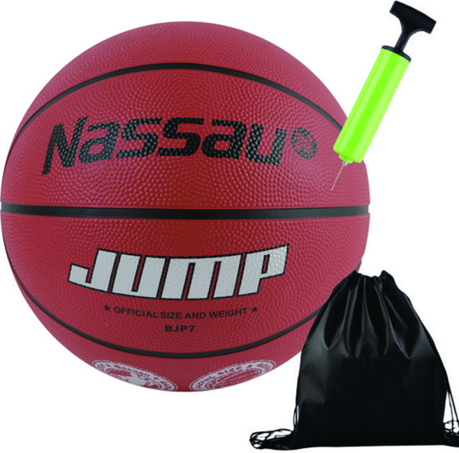 낫소 농구공 점프 7호 + 투센 볼가방 + 투센 볼펌프, 1개