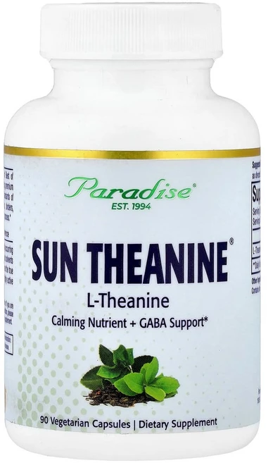 Paradise Herbs 썬 테아닌 200mg 베지 캡슐 90정, 1개 - 쿠팡