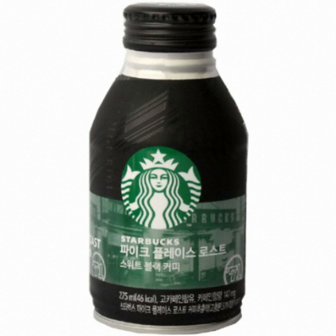 스타벅스 파이크 플레이스 로스트 스위트 블랙커피275ml 1캔, 275ml, 1개