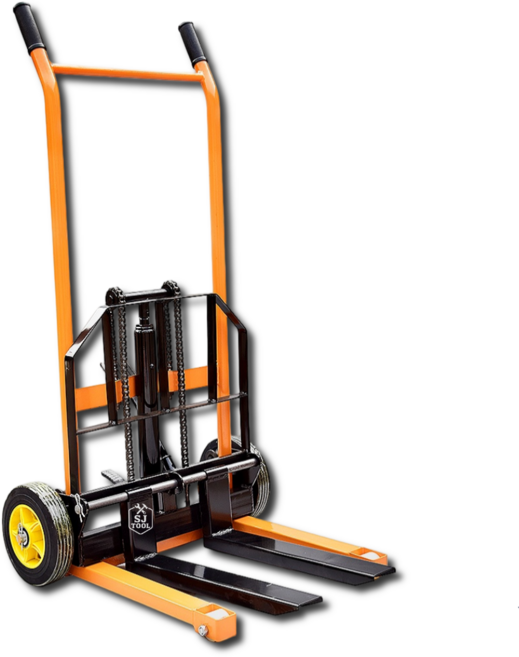 [SJ대농기계 초특가] 최강 가성비 수동 포크 리프트 이동식 지게차 유압 핸드 파레트 스태커 상하차 구루마 대형 전동 문의, 1개