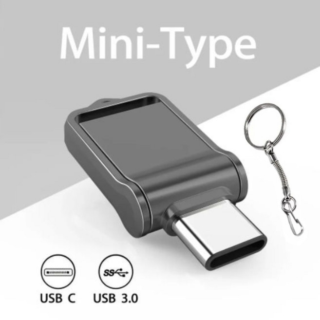 256 기가바이트 플래시 드라이브 2.0 듀얼 미니 드라이브 64 기가바이트 128 기가바이트 2 테라바이트 데스크탑 컴퓨터 안드로이드 전화, BLACK, 128GB, 1PCS