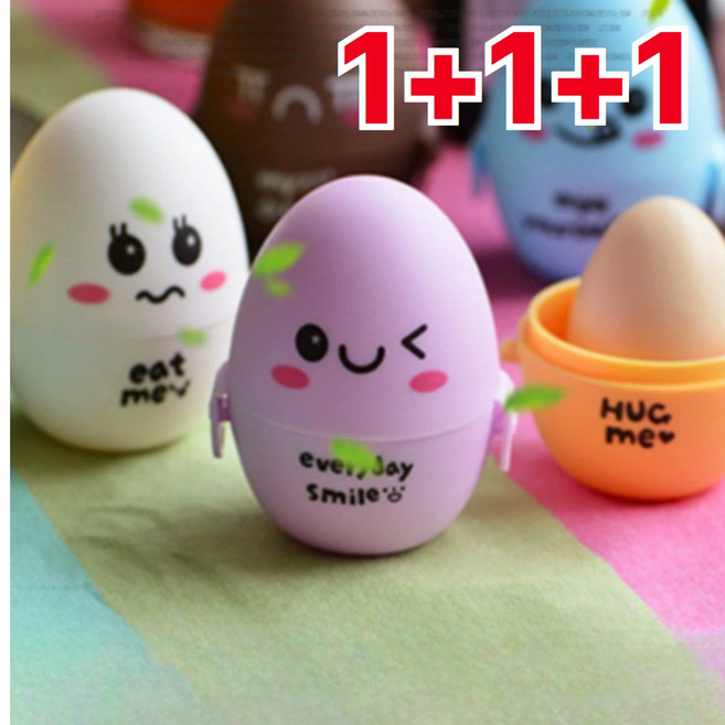 모리포켓 휴대용 계란케이스 1구 달걀 보관함 용기, 화이트+옐로우+퍼플, 1개