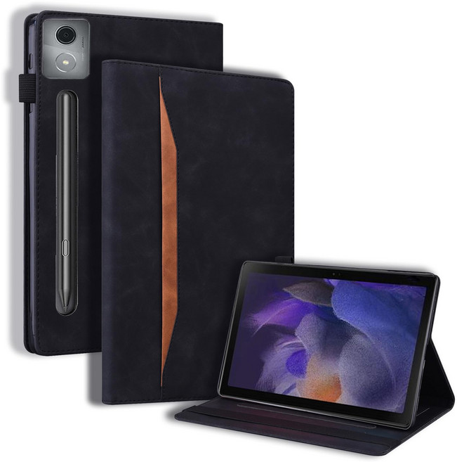 Flip Stand Cover with Card Slot for Lenovo Idea Tab Pro / Xiaoxin Pad Pro 2025 12.7" TB373FU/TB375FC, Black, Xiaoxin Pad  Pro 2025 12.7, Black