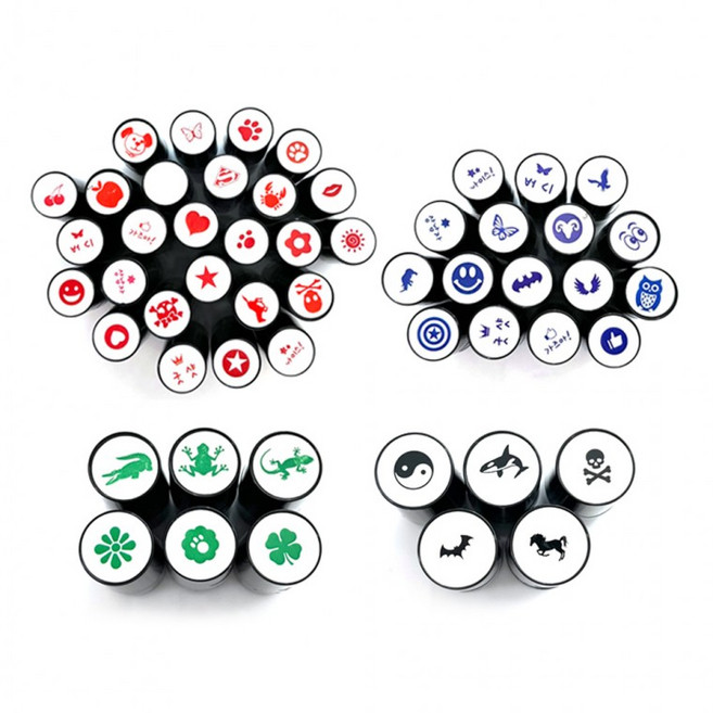 고저스 골프 골프공 스탬프 볼마킹 잘찍혀 도장, 12. 빨강-말, 1개
