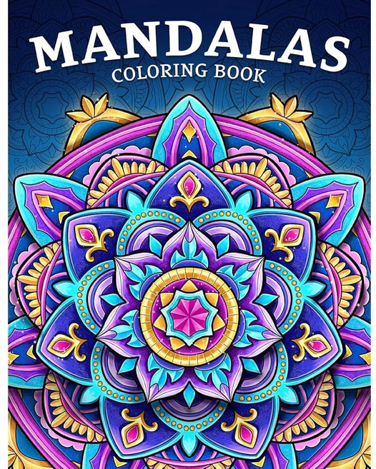 만다라 색칠 재미와 휴식을 위한 아름다운 패턴을 가진 어른들을 위한