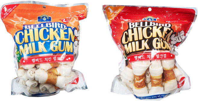 (무료배송) 코스트코 벨버드 치킨 밀크껌 미듐 스몰 1kg * 2봉 / 강아지껌 덴탈껌 개껌, 1개