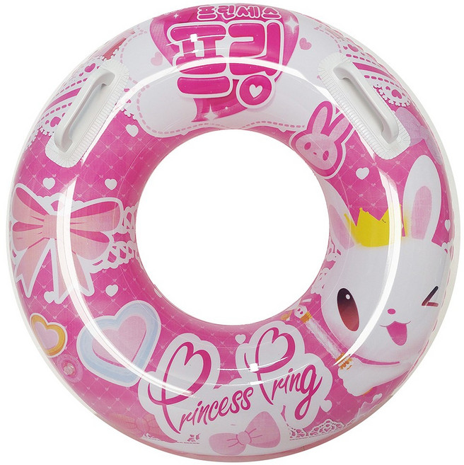 프린세스 프링 튜브70 어린이 물놀이 손잡이튜브, 1개