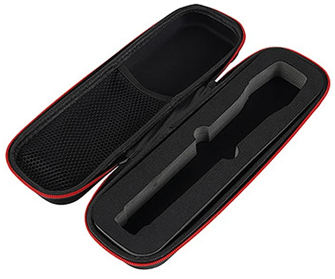 새로운 무선 마이크 보관 상자 휴대용 마이크 운반 케이스 지퍼가 달린 EVA 가방 충격 방지 및 방수, 01 검정색