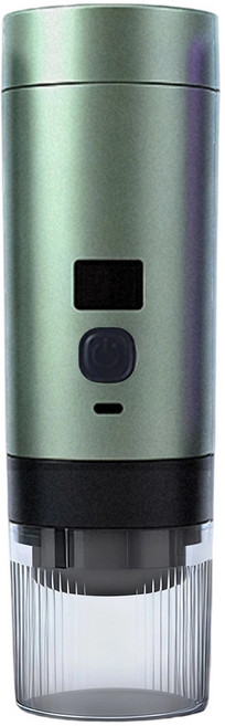 便攜式咖啡機膠囊咖啡機咖啡機家用咖啡機充電款無線便攜式咖啡機, 1個, 綠色:單個