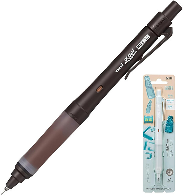 유니 알파겔 스위치 샤프 리미티드 컬러 에디션 0.5mm, 콜라브라운(하드그립)