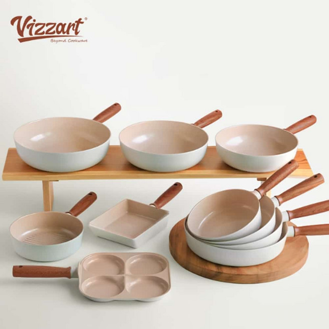 비자트 국산 세라믹 코팅 인덕션 후라이팬 에그롤팬