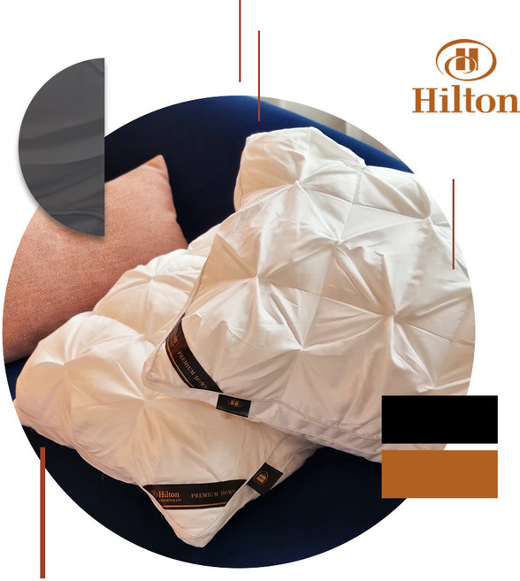 1+1 힐튼 2025 블랙라벨 프리미엄 5성급 호텔베개 계절베개 숙면 베개 마이크로화이바, 2개, 화이트(블랙라벨)