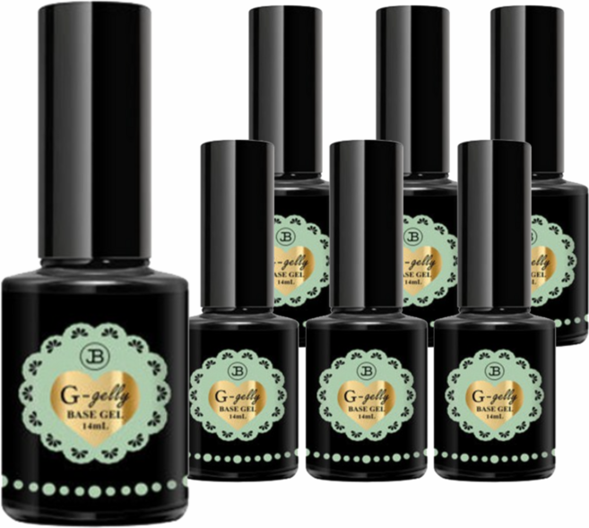 네일처방 그라시아 진비 지젤리베이스젤 정품, 14ml, 7개